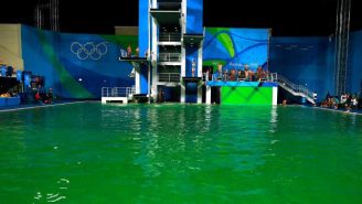 That Green Rio Olympic Diving Pool Now Apparently Smells Like Farts