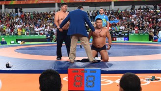 Two Olympic Wrestling Coaches Stripped Down To Their Underwear To Protest A Match