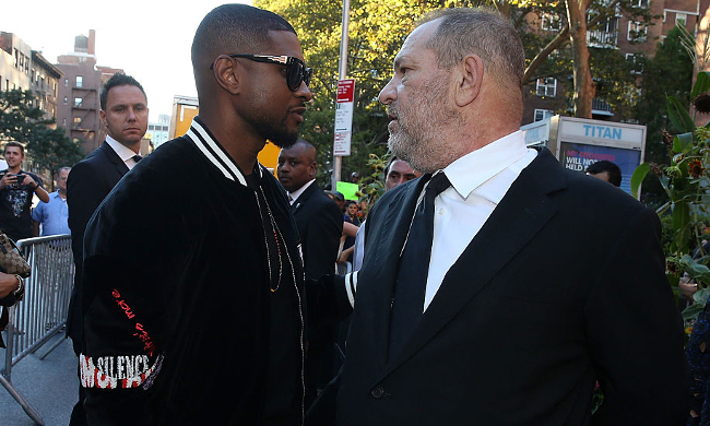 Harvey Weinstein Usher Hands of Stone premiere