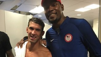 Team USA Players Cheered Phelps And Ledecky With The Rest Of Us, But Then Got To Hang With Them