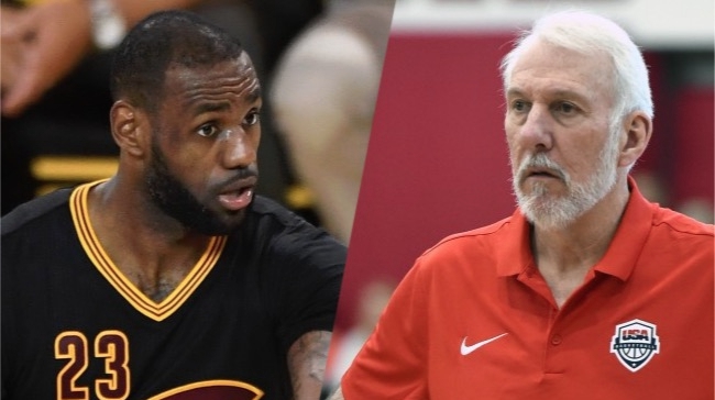 LeBron James Gregg Popovich