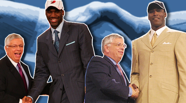 David Stern, Greg Oden, Kwame Brown - biggest nba draft busts