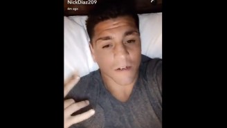 Nick Diaz Is Posting Crazy Snapchats And Refusing To Let USADA Agents Drug Test Him