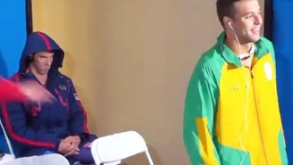 Michael Phelps Showed Evil Intensity Before His Race And Twitter Loves It
