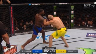 Rumble Johnson Knocked Out Glover Teixeira So Hard He Started Grappling With The Referee