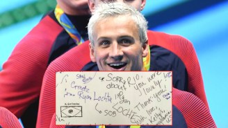 Olympic Fans Wrote ‘Sorry About Ryan Lochte’ Messages On Airport Walls While Leaving Rio