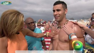 The ‘Today Show’ Hosts Got Uncomfortably Handsy With The Internet’s Favorite Tongan Olympic Athlete