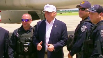 Donald Trump Tours Flood Damage Near Baton Rouge And Slams Obama For Not Visiting
