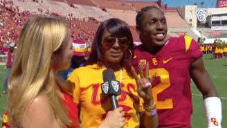 A USC Star’s Mom Went To Her First Game Since Beating Breast Cancer, And He Scored A Touchdown