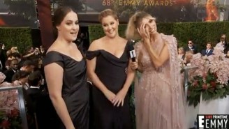 Amy Schumer Once Again Kept Red Carpet Censors On Their Toes At The 2016 Emmy Awards