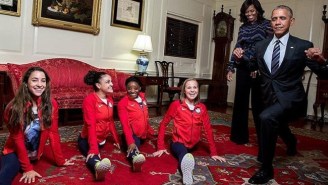 President Obama Tried And Failed To Do The Splits With The Final Five