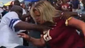 This Horrifying Video Shows A Cowboys Fan Attacking Women During A Parking Lot Brawl