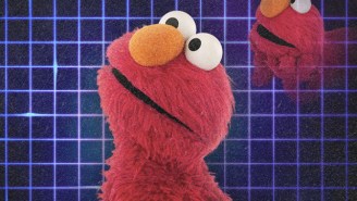 ‘Sesame Street’ snapped cheesy ’80s-esque portraits of Elmo and Cookie Monster