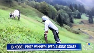 Reporting On This Man Who Lived As A Goat Is More Than This Local TV News Anchor Can Take