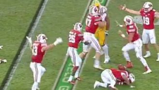 An LSU Lineman Responded To A Wisconsin Interception With An Unforgivable Cheap Shot