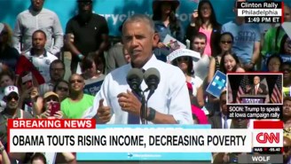 Obama Steps In For Clinton In Philly And Calls Out The Media For Not Holding Trump Accountable