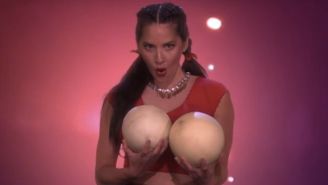 Olivia Munn And Chrissy Teigen Are Two-And-A-Half Star Strippers In Ellen’s ‘Magic Mike’ Reboot