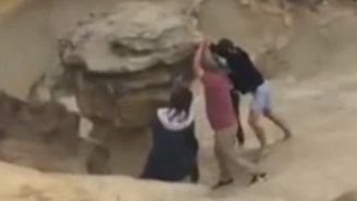 Vandals Were Caught On Video Destroying Oregon’s Iconic ‘Duckbill’ Rock Formation
