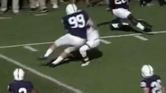 Penn State’s 258-Lb Kicker Blew Up A Kick Returner And It Was Spectacular