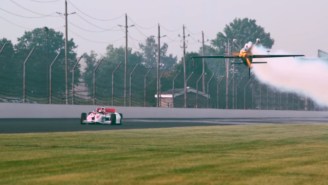 A Plane Raced A Dang Indy Car On The Indianapolis 500 Track And It Was As Awesome As It Sounds
