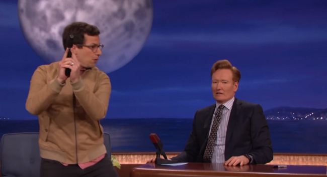 Andy Samberg Shows Conan Why He's The Best TV Cop In The Business