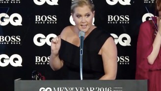 Amy Schumer Drops A NSFW Reveal About Patrick Stewart During Her ‘British GQ’ Awards Acceptance Speech