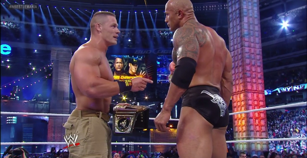 John Cena and the Rock WrestleMania 29