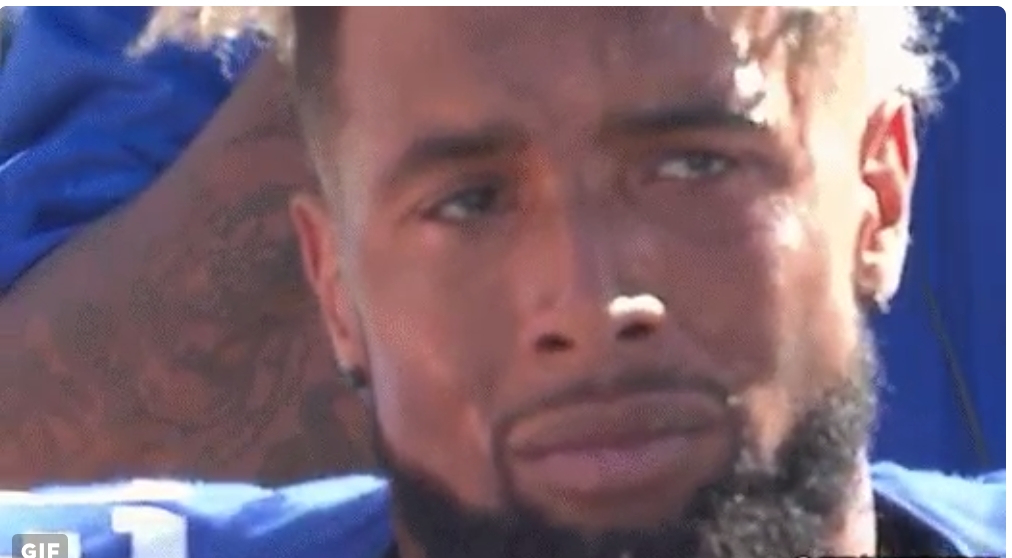 Odell Beckham Had A Sideline Meltdown And Appeared To Be Crying