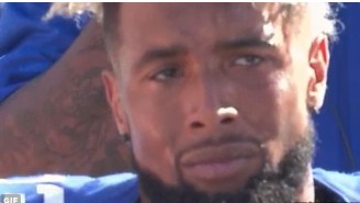 Odell Beckham Jr. Appeared To Be Crying After Having A Sideline Meltdown