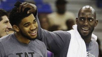 Karl-Anthony Towns Will ‘Take It From Here’ For The Wolves Following Kevin Garnett’s Retirement