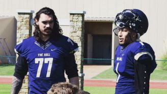 Hilarity Ensued When Steven Adams And Andre Roberson Moonlighted As High School Football Players