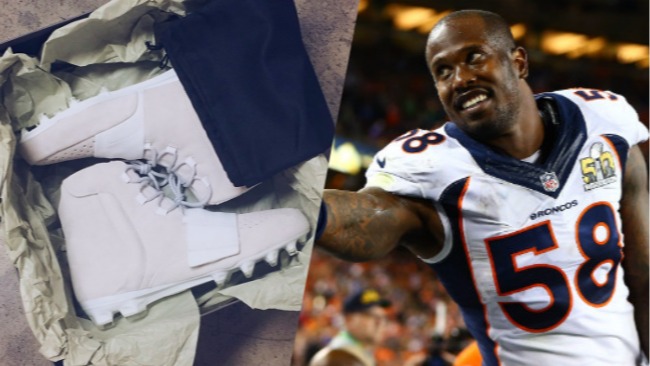 Von miller hot sale cleats