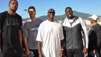 The Warriors Again Spent The Day At San Quentin, But With Their New Star In Tow This Year