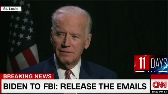 Joe Biden Has To Bite His Tongue When Discussing Anthony Weiner’s Connection To The New Clinton Email Kerfuffle