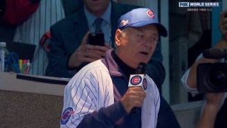 Bill Murray Sang An Incredible World Series Rendition Of ‘Take Me Out To The Ballgame’