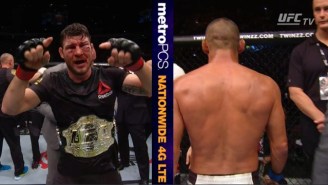Michael Bisping Barely Defeats The Retiring Dan Henderson In A Bloody, Wild Brawl