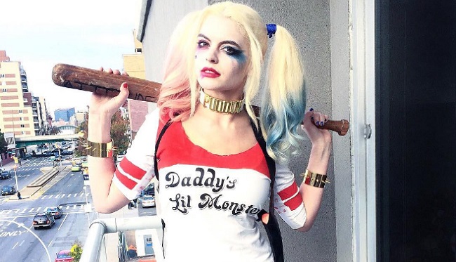 harley quinn hair down