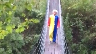 Is This Video Of A Creepy, Knife-Wielding Clown Chasing Joggers Real Or Just Another Terrifying Hoax?