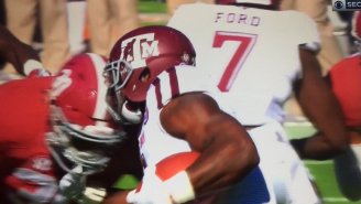 Alabama’s Mack Wilson Hit a Texas A&M Player So Hard You Could Feel It Through The Screen
