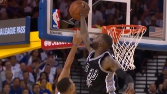 The Spurs’ Jonathon Simmons Dunked All Over The Warriors And Rejected Steph Curry