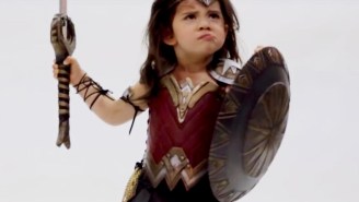 This 3-year-old Wonder Woman has all the ferocity of the Amazons