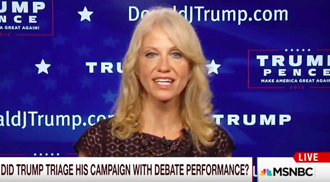 Kellyanne Conway: Donald Trump's Vow To Jail Clinton Was A 'Quip'