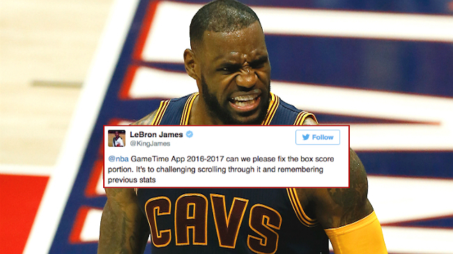 When LeBron James Complains To The NBA On Twitter, It Gets Fixed