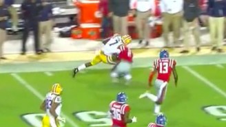 Leonard Fournette Trucked A Poor Defender Straight Through The Center Of The Earth