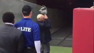 A Fan Winged A Helmet At Jerry Jones And It Hit Him Right In The Head
