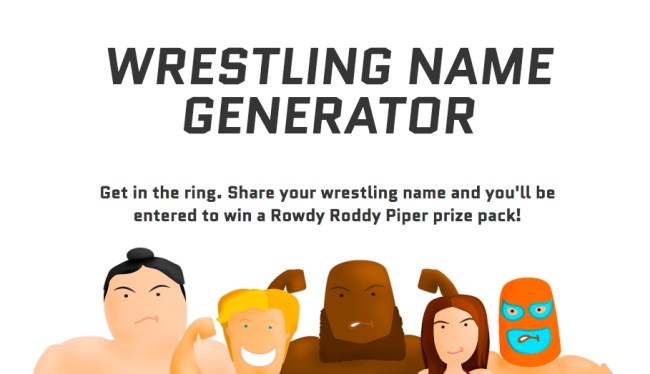 Wrestling name generator