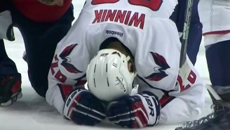 An NHL Player Lost A Piece Of His Ear After Taking A Slap Shot Off The Head