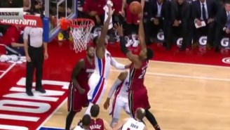 Andre Drummond Swatted Hassan Whiteside’s Shot Back To Mid-Court