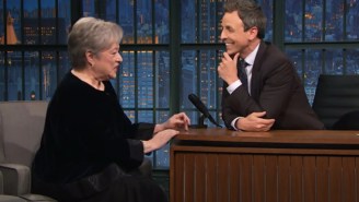 Kathy Bates Tells Seth Meyers About A ‘Dildo Gone Awry’ Incident In An Elevator