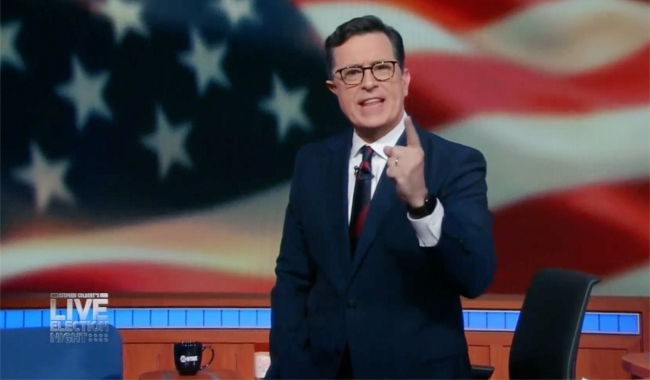 [WATCH] Stephen Colbert Live Election Special Closing Video